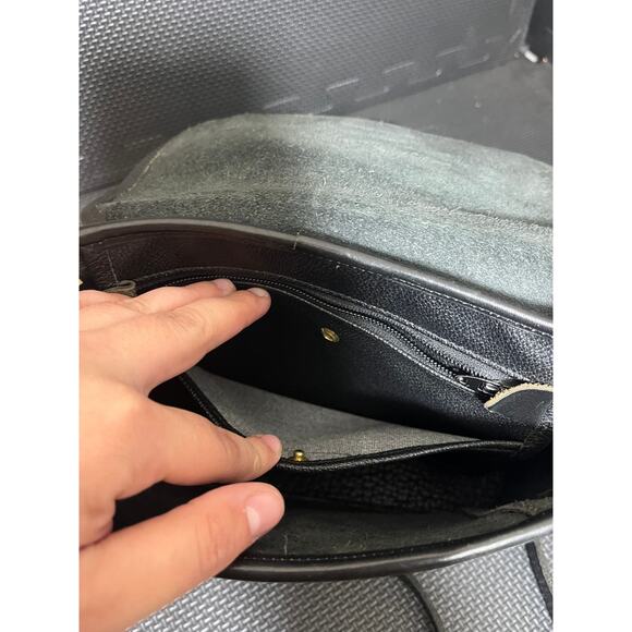 Vintage Mini Dover 1992 Dooney & Bourke Collection- Leather  Dooney & Bourke Vintage Mini Dover‎ Collection 1992 Black Crossbody Bag Purse